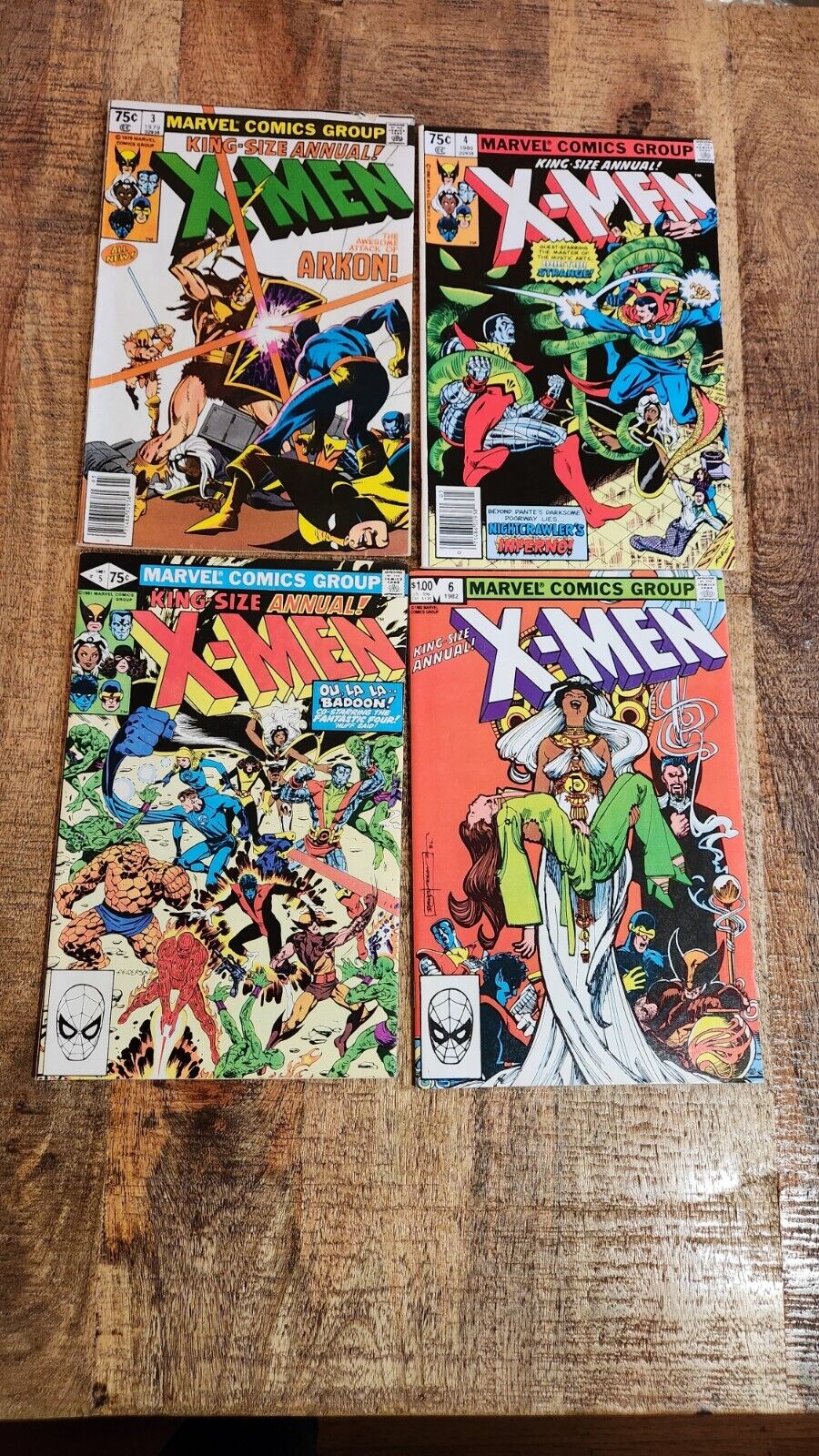 Uncanny X-Men Annual #3 4 5 6 Marvel Comics Lot of 4 VF+ 8.5 Dr Strange app