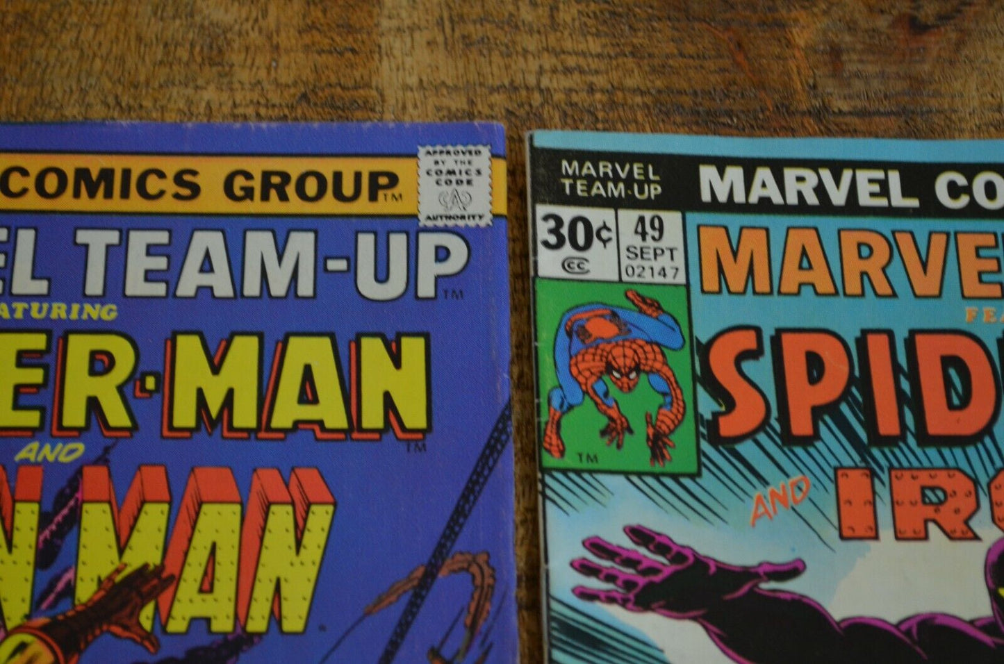 Marvel Team-Up #47 48 49 Comic Book Lot of 3 Spider-Man Thing Iron Man FN 6.0