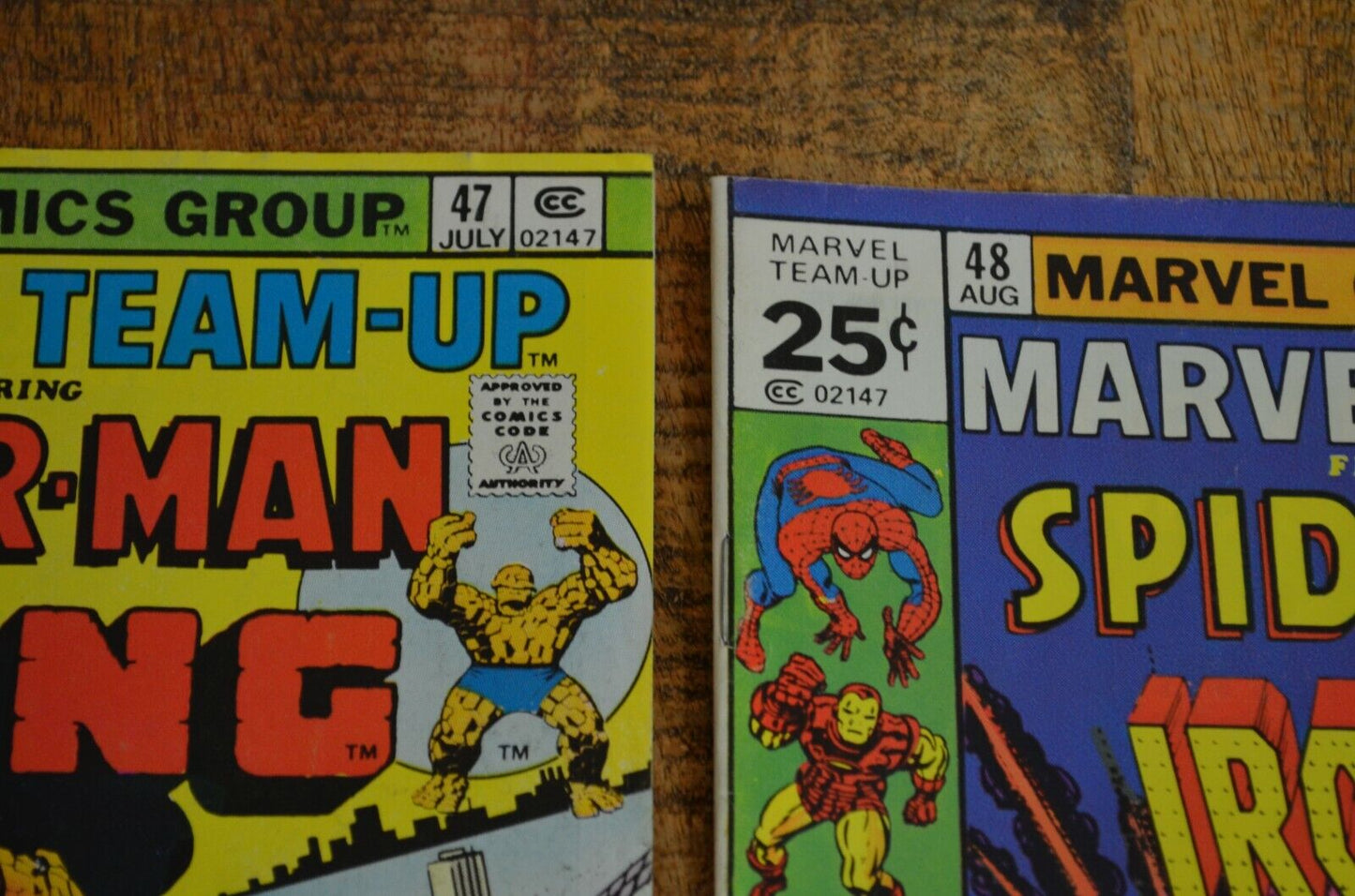 Marvel Team-Up #47 48 49 Comic Book Lot of 3 Spider-Man Thing Iron Man FN 6.0