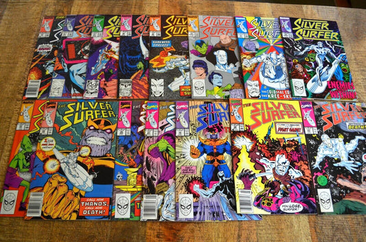 Silver Surfer #25-35 37-39 43 Marvel Comic Book Lot of 15 Copper Age NM- 9.0