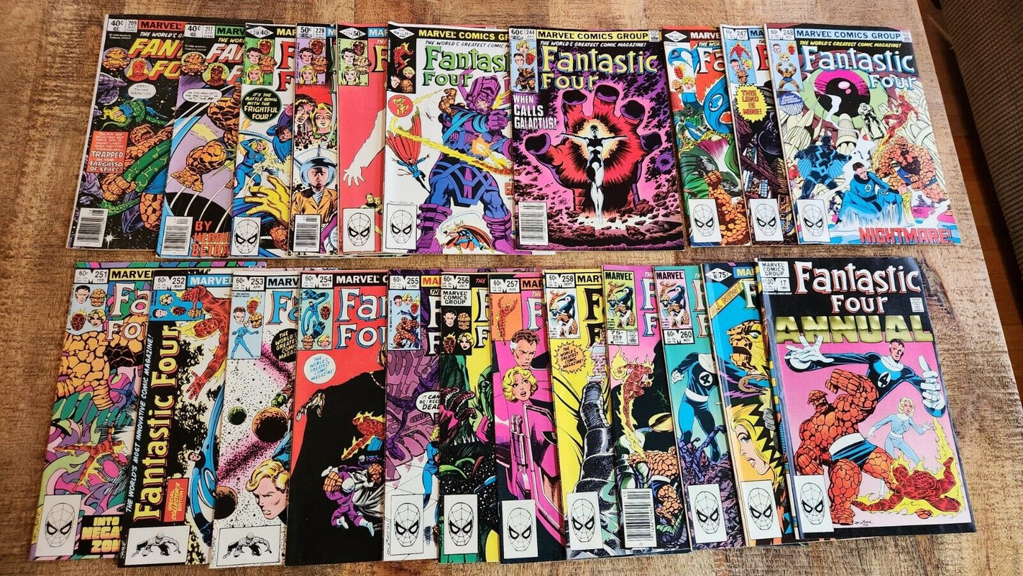 Fantastic Four #209 217 246-248 251 252-260 Annual 16 17 +more Marvel Comics Lot