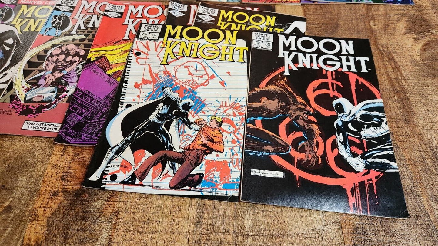 Moon Knight #2 3 7 9 11 12 16 20 21 23 26 30 Marvel Comics Lot of 12 FN/VF 7.0