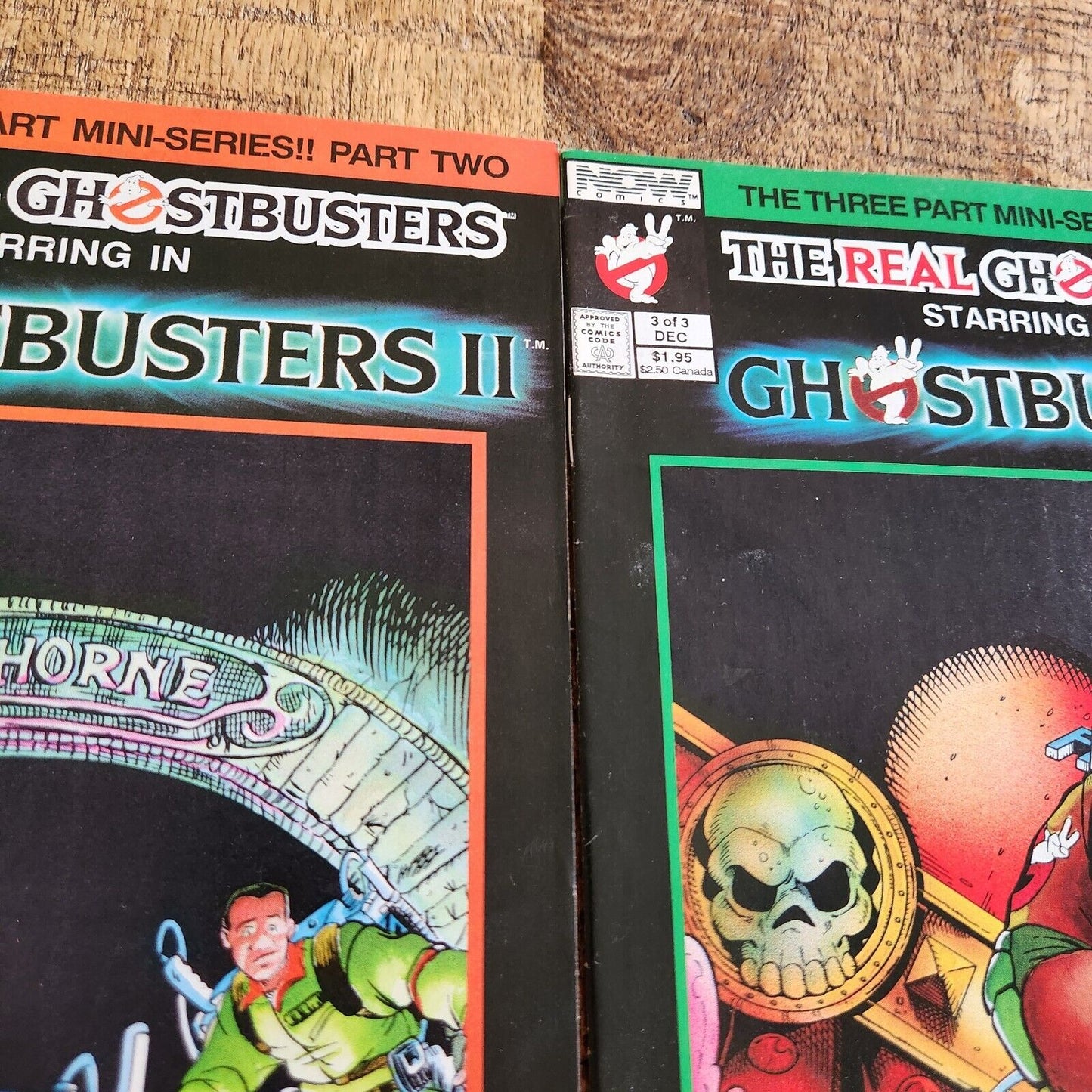 Real Ghostbusters in Ghostbusters II Mini Series #1-3 Now Comics 1989 VF 8.0