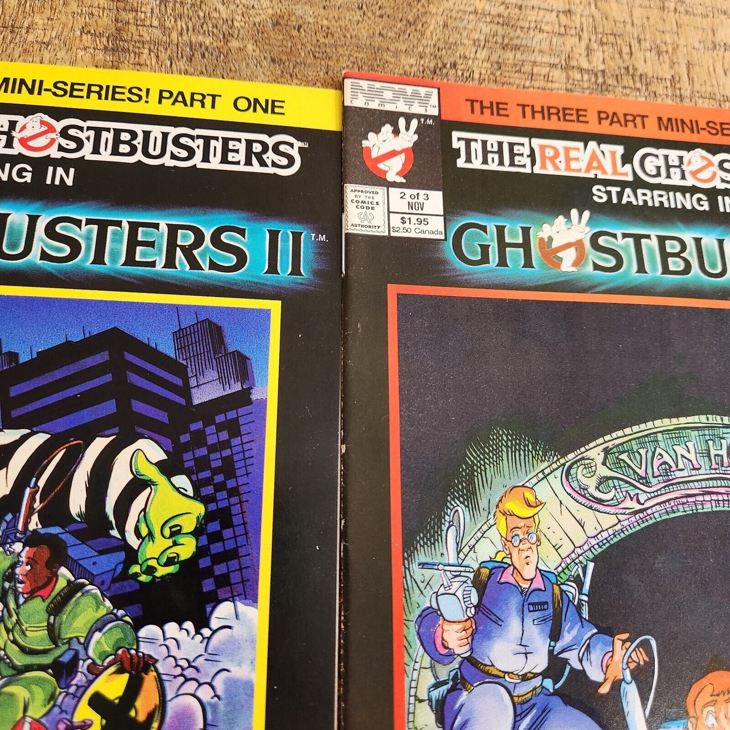 Real Ghostbusters in Ghostbusters II Mini Series #1-3 Now Comics 1989 VF 8.0