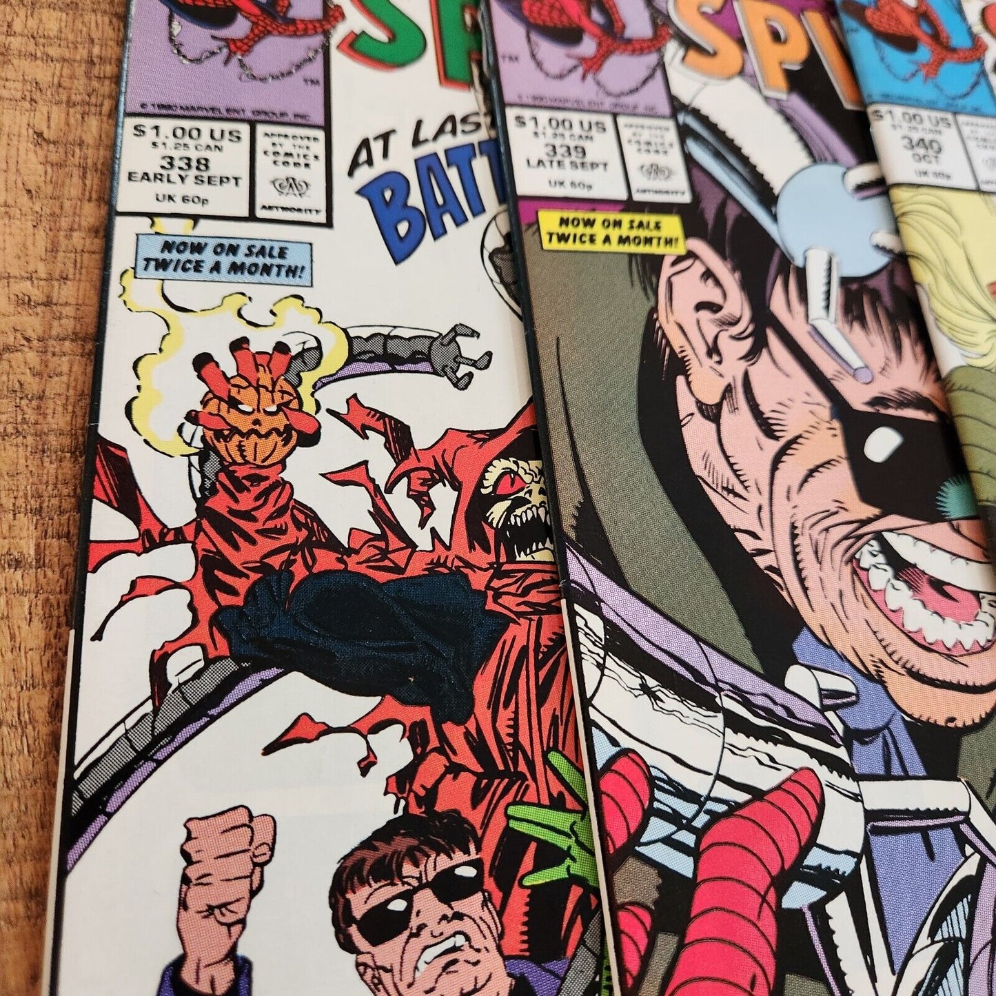 Amazing Spider-Man #338-343 345-352 Marvel Comic Book Lot of 14 NM- 9.2 Venom