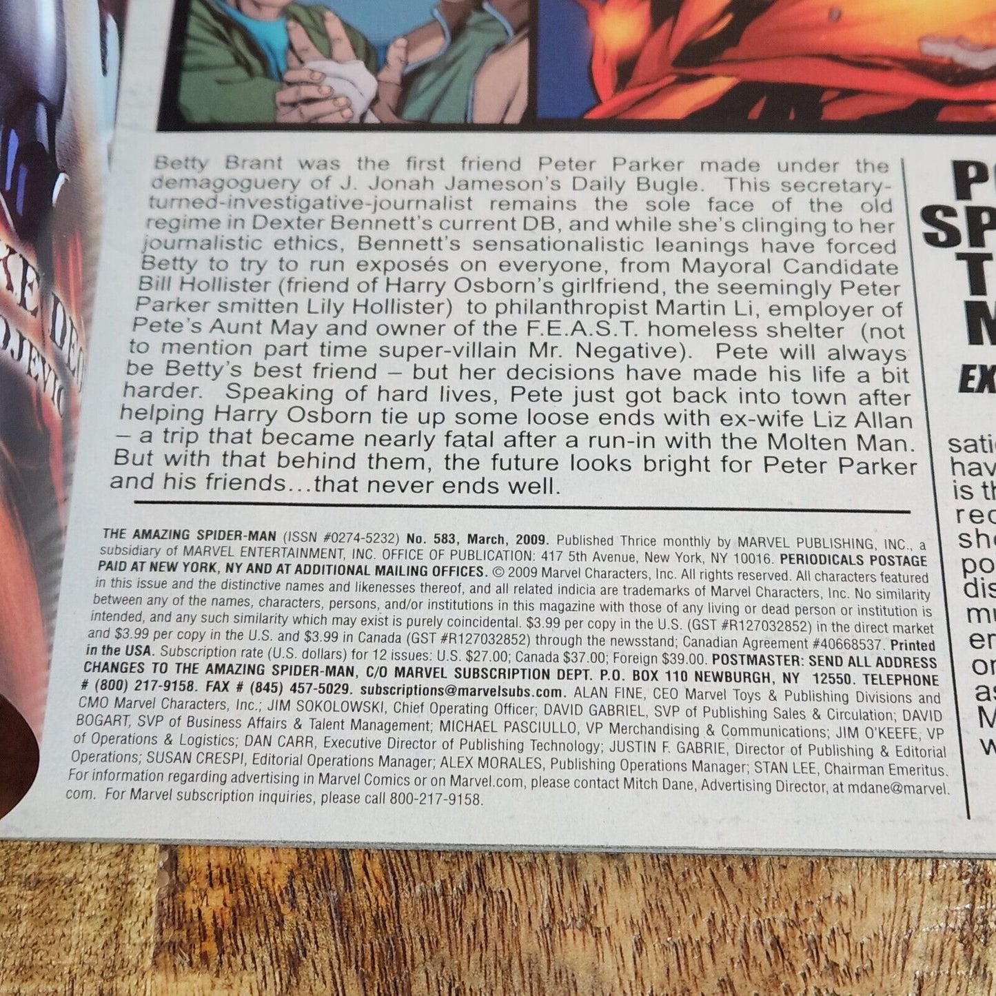 Amazing Spider-Man #583 Inauguration Day Variant Obama 1st Printing VF/NM 9.0