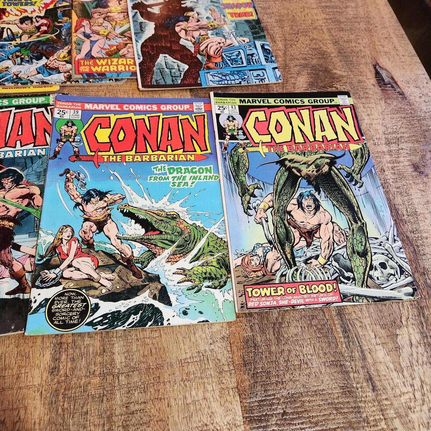 Conan the Barbarian #15 21 25 26 29 31 36 37 39 43 Marvel Comics Bronze Age Lot
