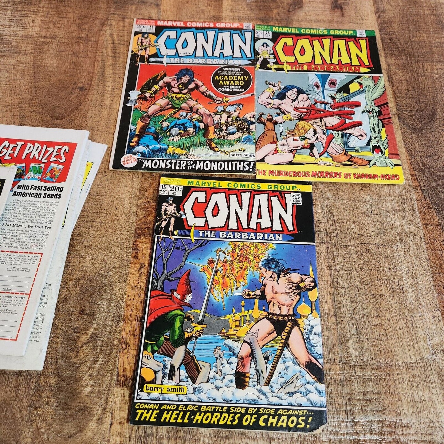 Conan the Barbarian #15 21 25 26 29 31 36 37 39 43 Marvel Comics Bronze Age Lot