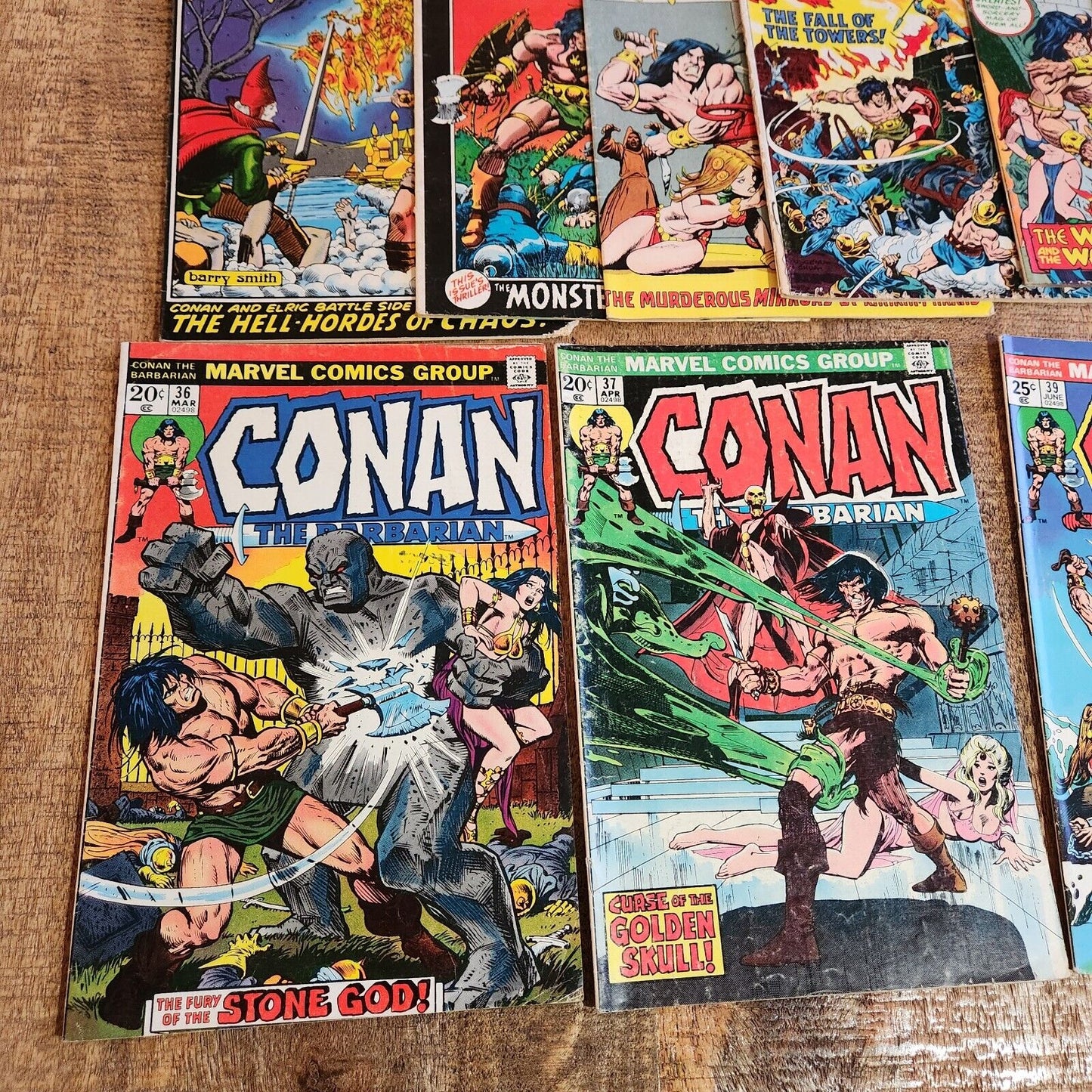 Conan the Barbarian #15 21 25 26 29 31 36 37 39 43 Marvel Comics Bronze Age Lot