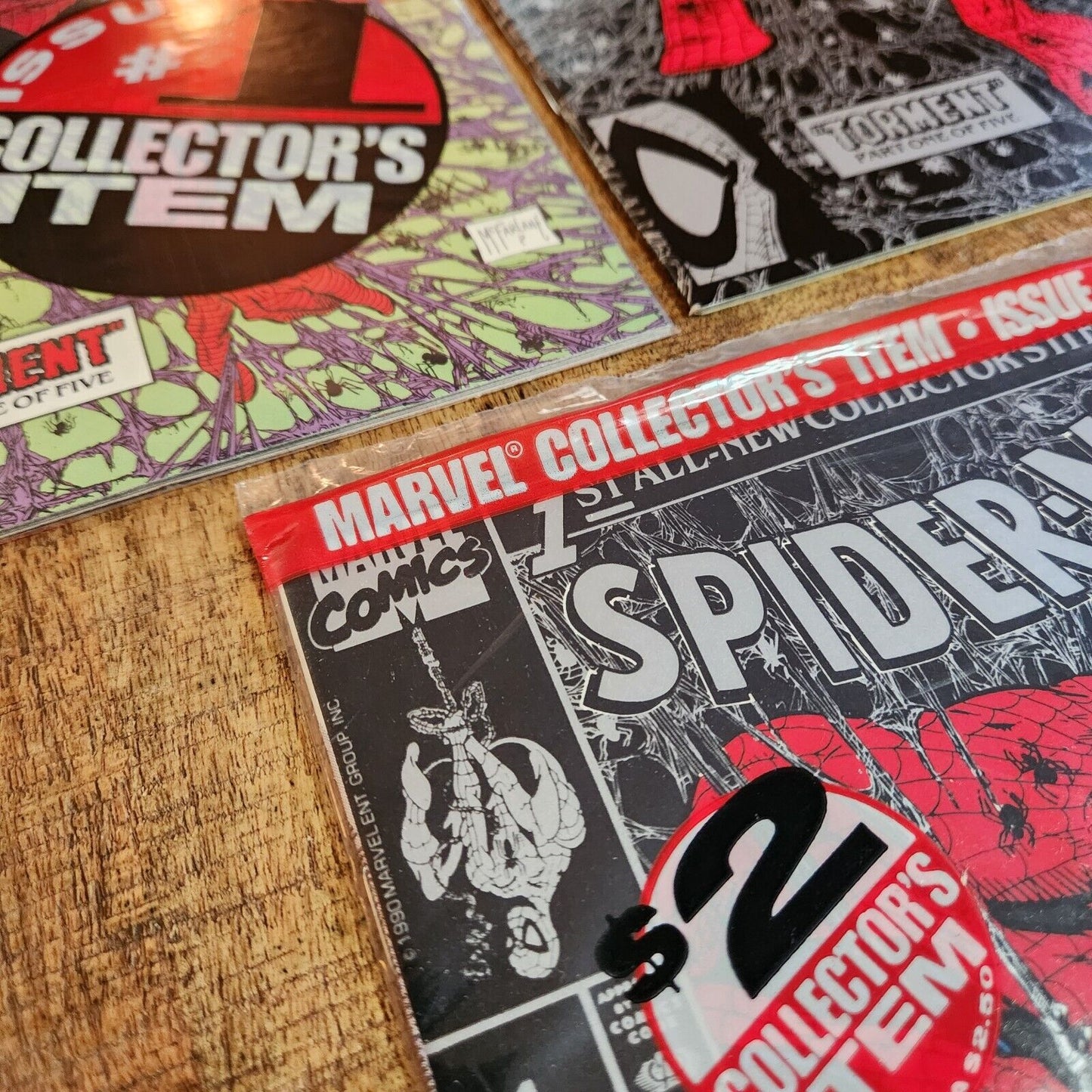 Spider-Man #1 (1991) Silver & Polybagged Variants Marvel Comics NM- 9.2