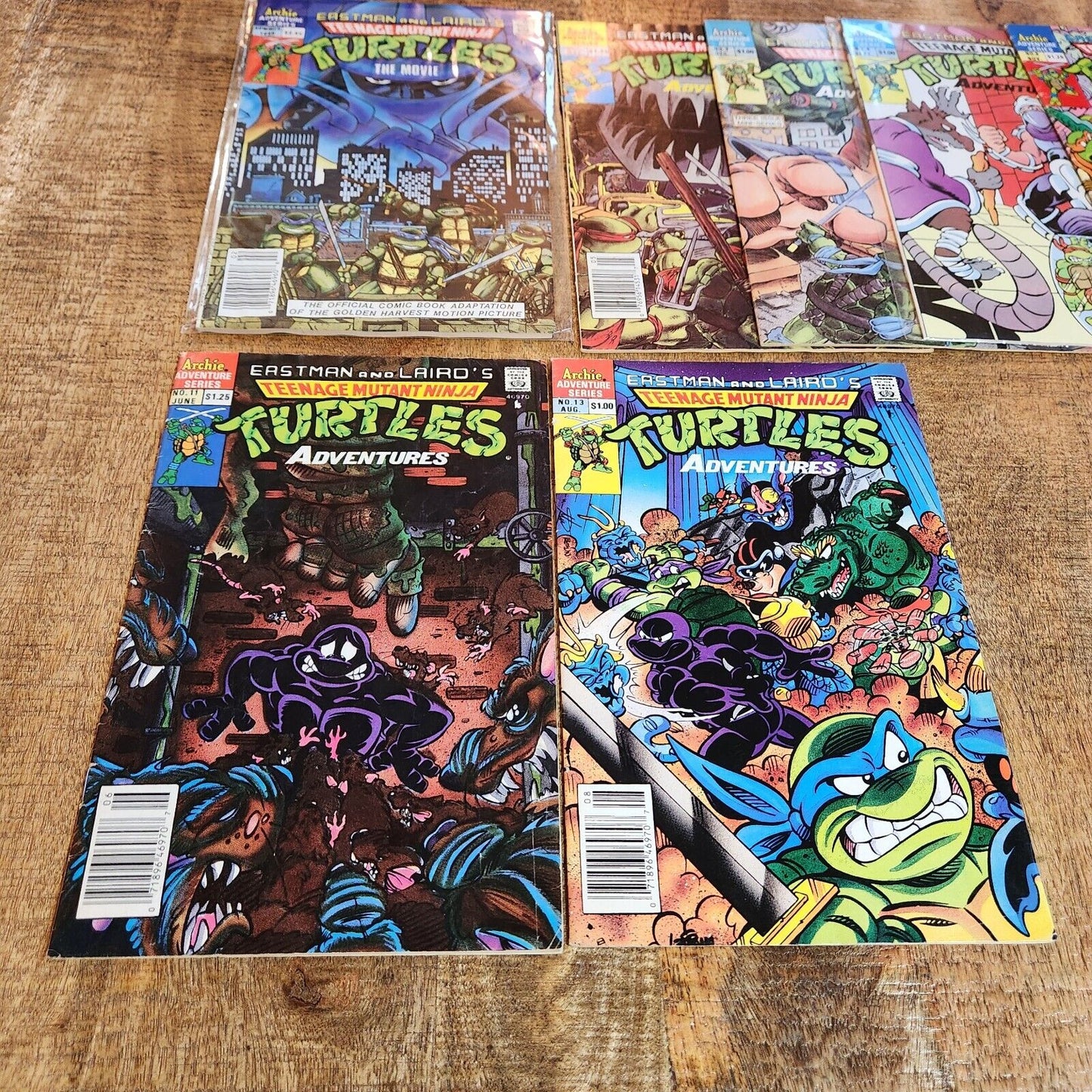 TMNT Adventures  #2 3 4 6 11 13 19 22 45 62 + The Movie Issue Comic Book Lot