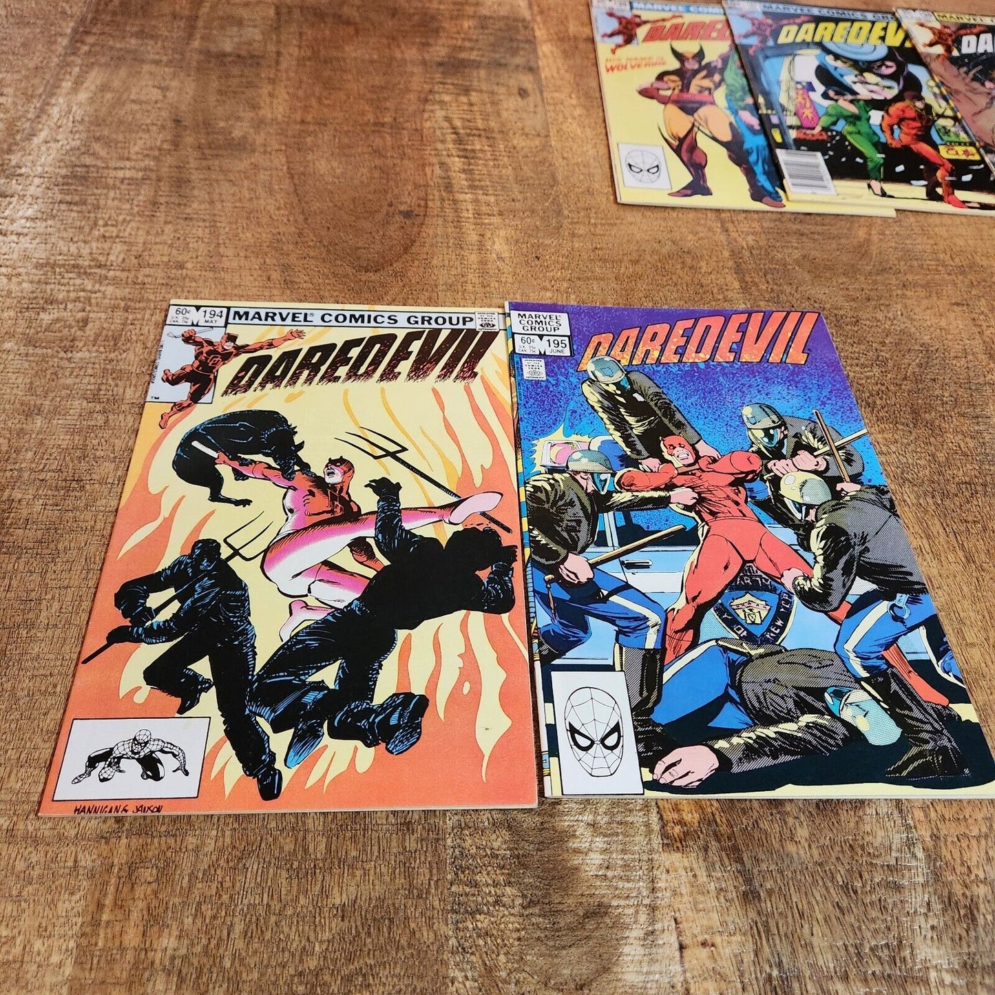 Daredevil #194-201 203 Wolverine App Marvel Comic Book Lot of 9 VF+ 8.5