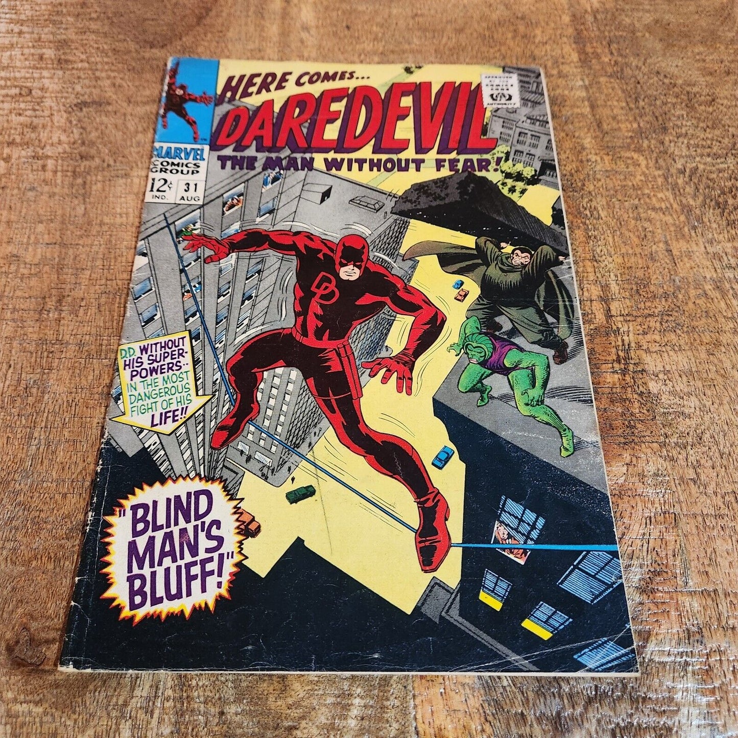 Daredevil #31 33 53 Marvel Comics 12 Cent Cover Lot 5.0 VG/FN Silver Age Beetle