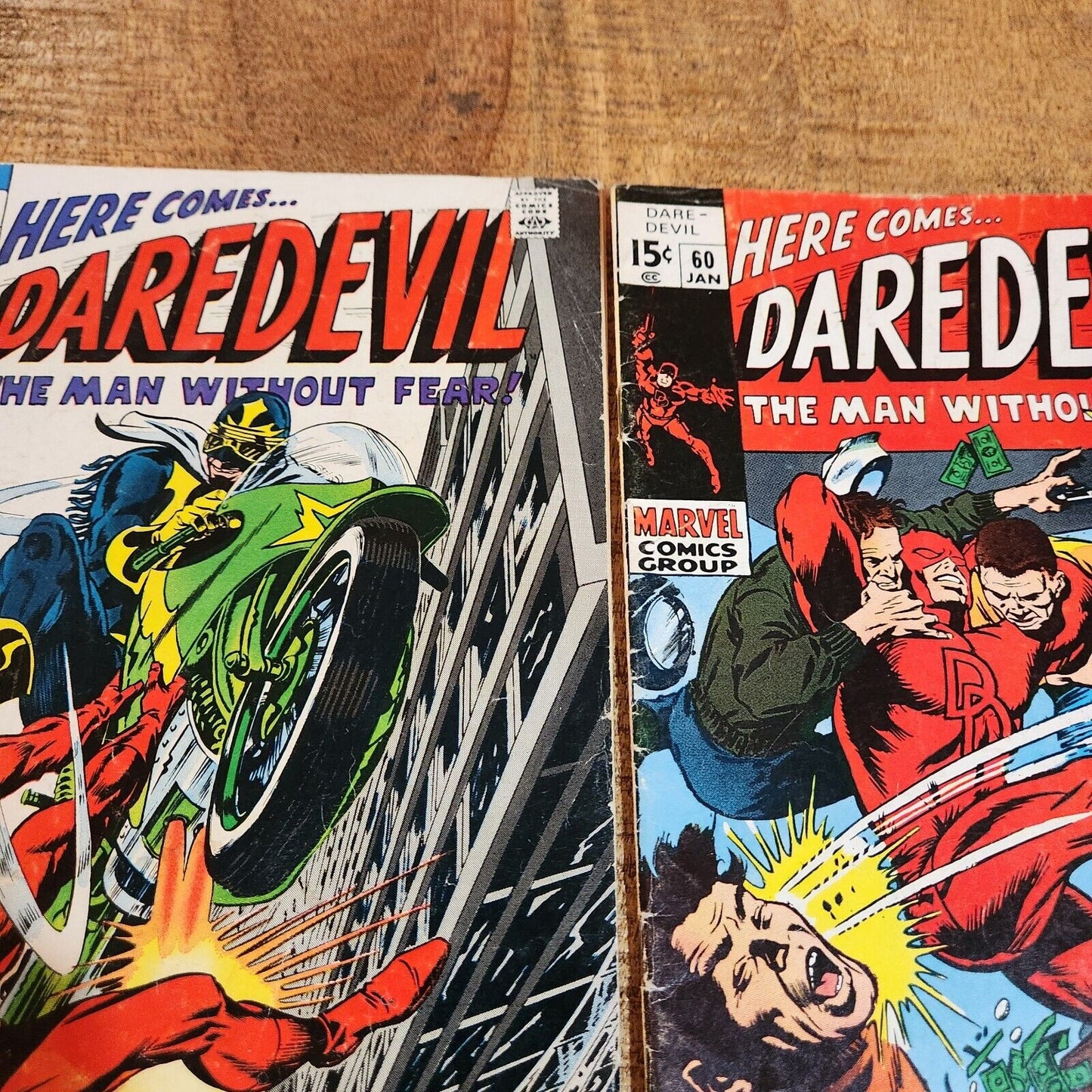 Daredevil #58 60 62 64 66 68 69 70 77 80 Marvel Comic Book Lot of 10