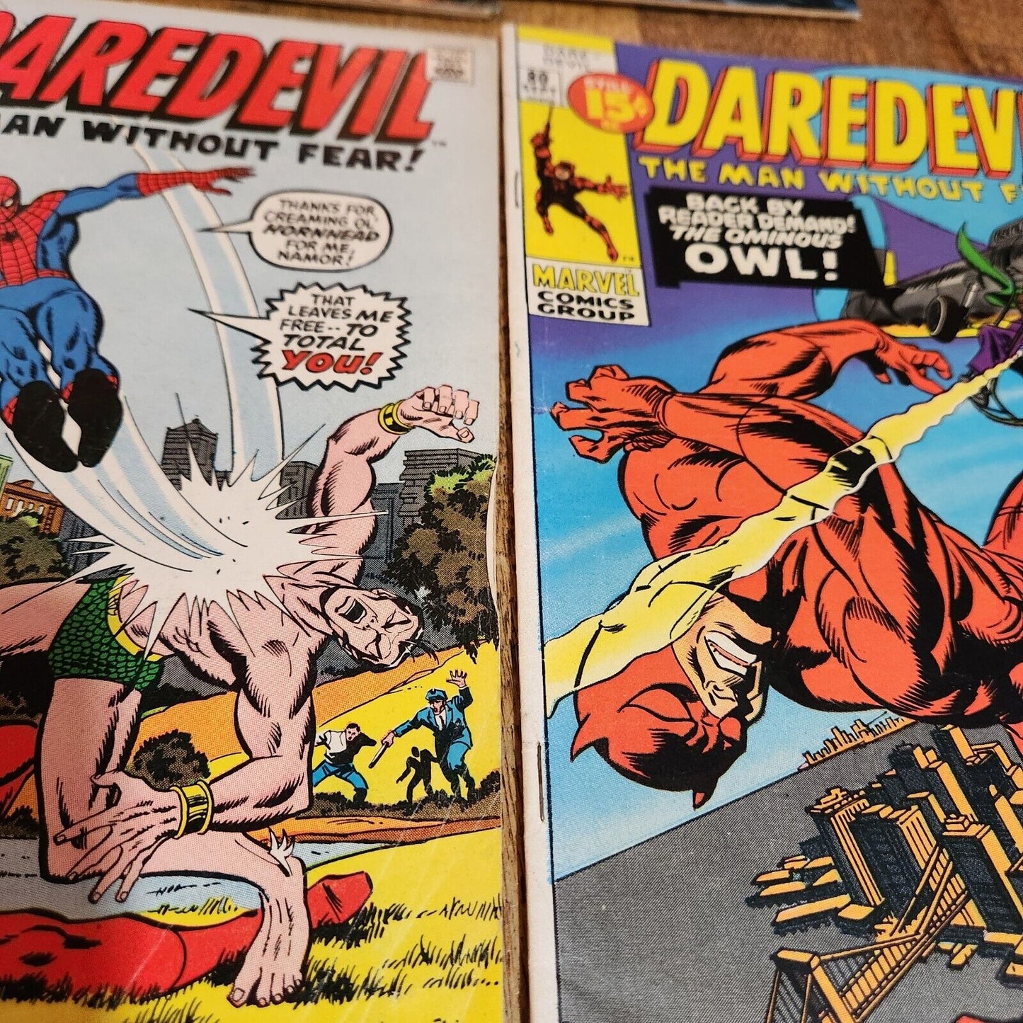 Daredevil #58 60 62 64 66 68 69 70 77 80 Marvel Comic Book Lot of 10