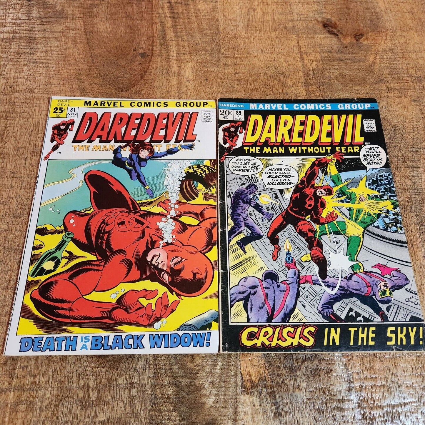 Daredevil #81 89 93 95 96 97 99 Black Widow App Marvel Comic Book Lot of 7