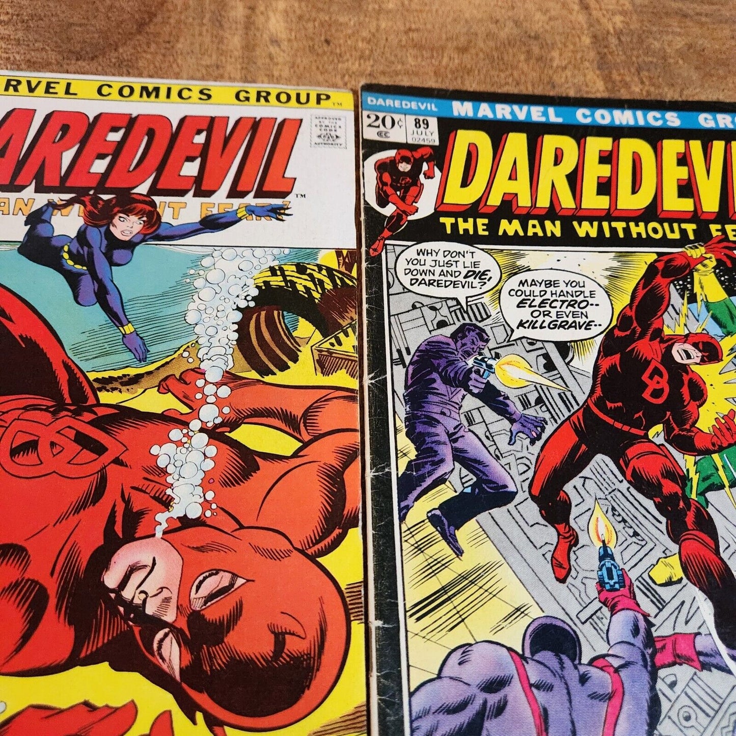 Daredevil #81 89 93 95 96 97 99 Black Widow App Marvel Comic Book Lot of 7