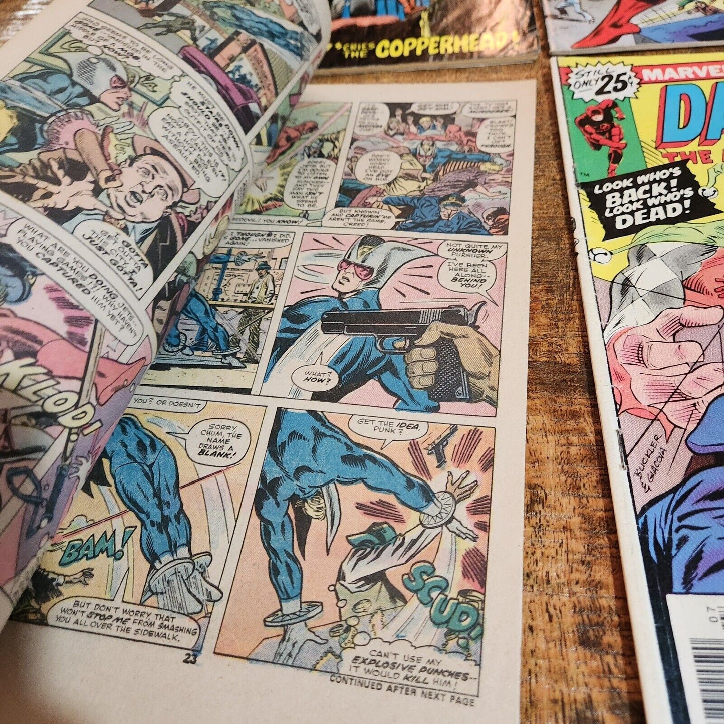 Daredevil #125 126 128 134 135 136 Marvel Comic Book Lot of 6 Copperhead Jester