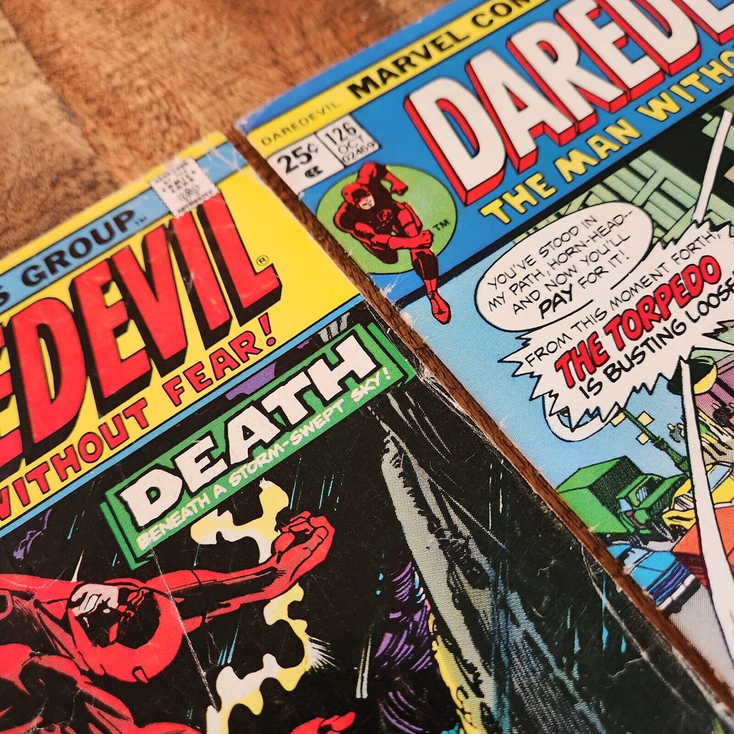Daredevil #125 126 128 134 135 136 Marvel Comic Book Lot of 6 Copperhead Jester