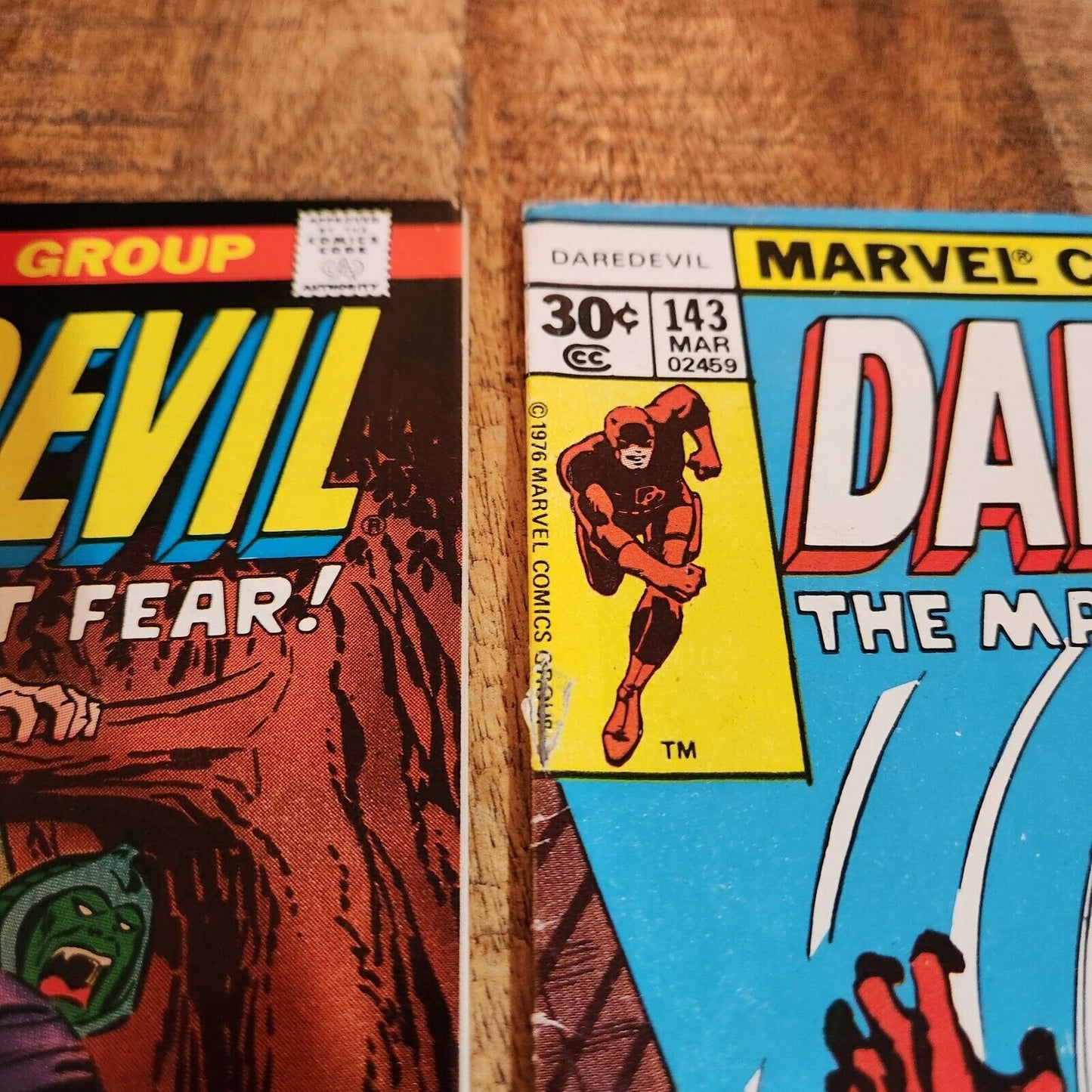 Daredevil #142 143 144 145 154 155 Marvel Comic Book Lot of 6 Black Widow App