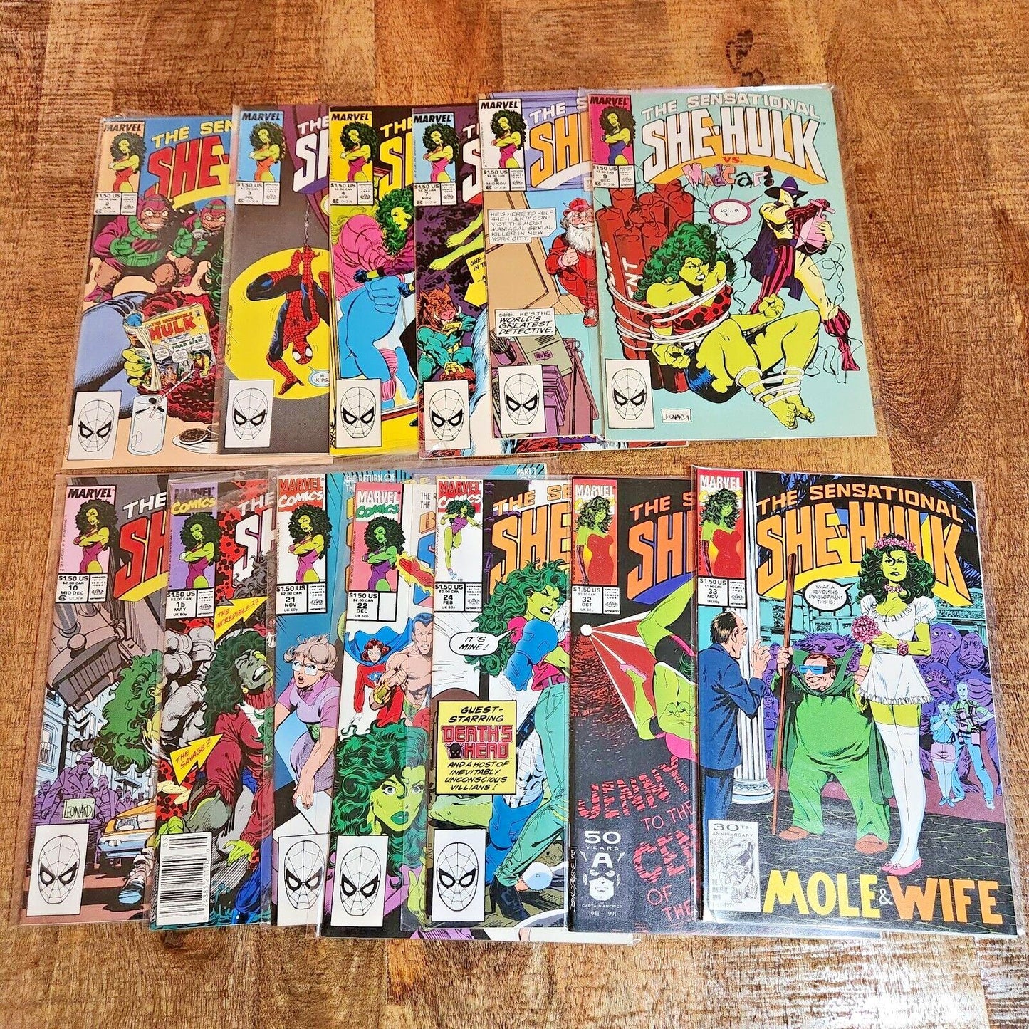 Sensational She Hulk #2-4 7-10 15 21 22 24 32 33 Marvel Comic Book Lot of 13