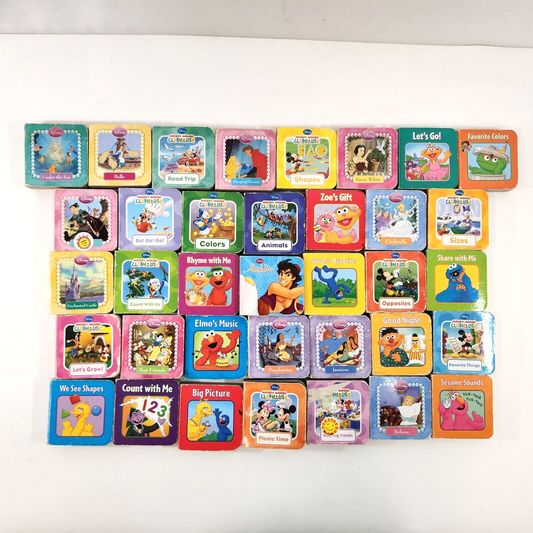 Disney Sesame Street Pilbook Mini Board Books Lot of 36 Kids Stories