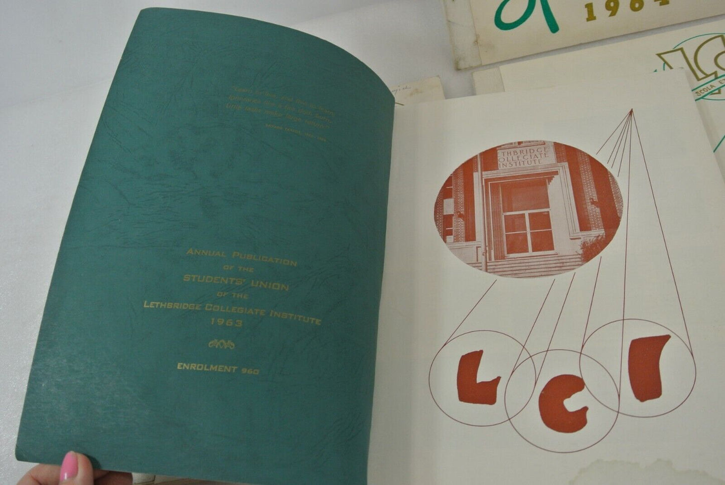 Lethbridge Collegial Institute Spotlite Yearbooks 1963 6 65 66 Alberta Canada