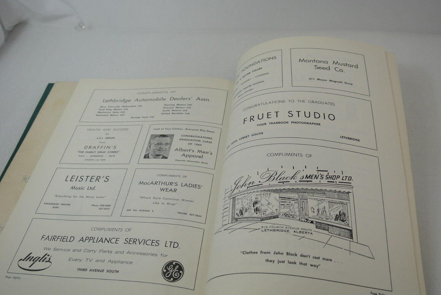 Lethbridge Collegial Institute Spotlite Yearbooks 1963 6 65 66 Alberta Canada