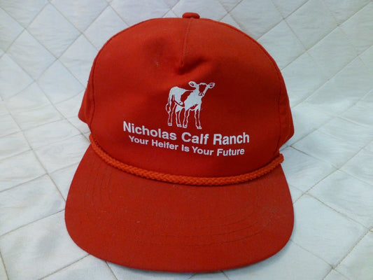 Nicholas Calf Ranch Hat Your Heifer is your Future Snapback Ballcap Farming Cows