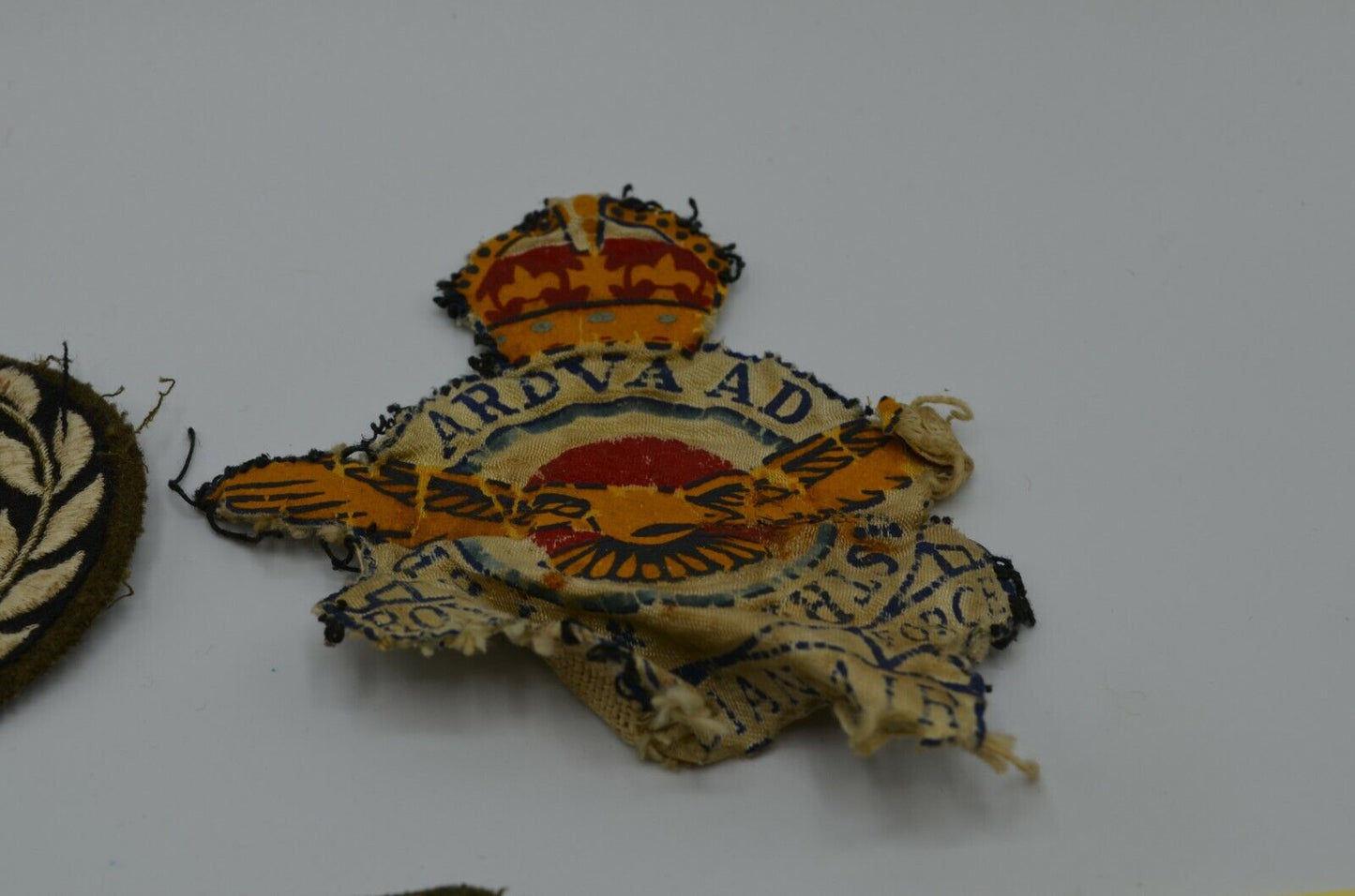 Canadian Military Army RCAF Patch Lot Ardvaad Chevron Crown Wreath WW2 Vtg