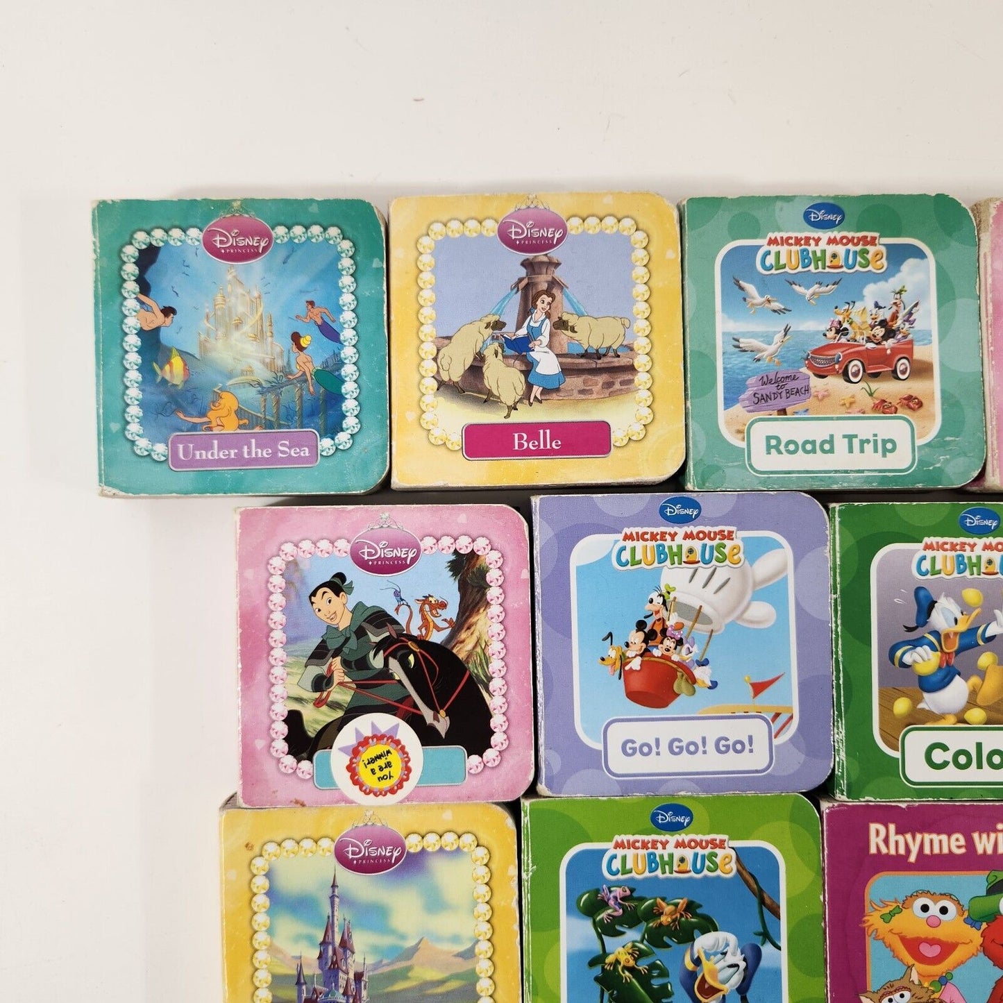 Disney Sesame Street Pilbook Mini Board Books Lot of 36 Kids Stories