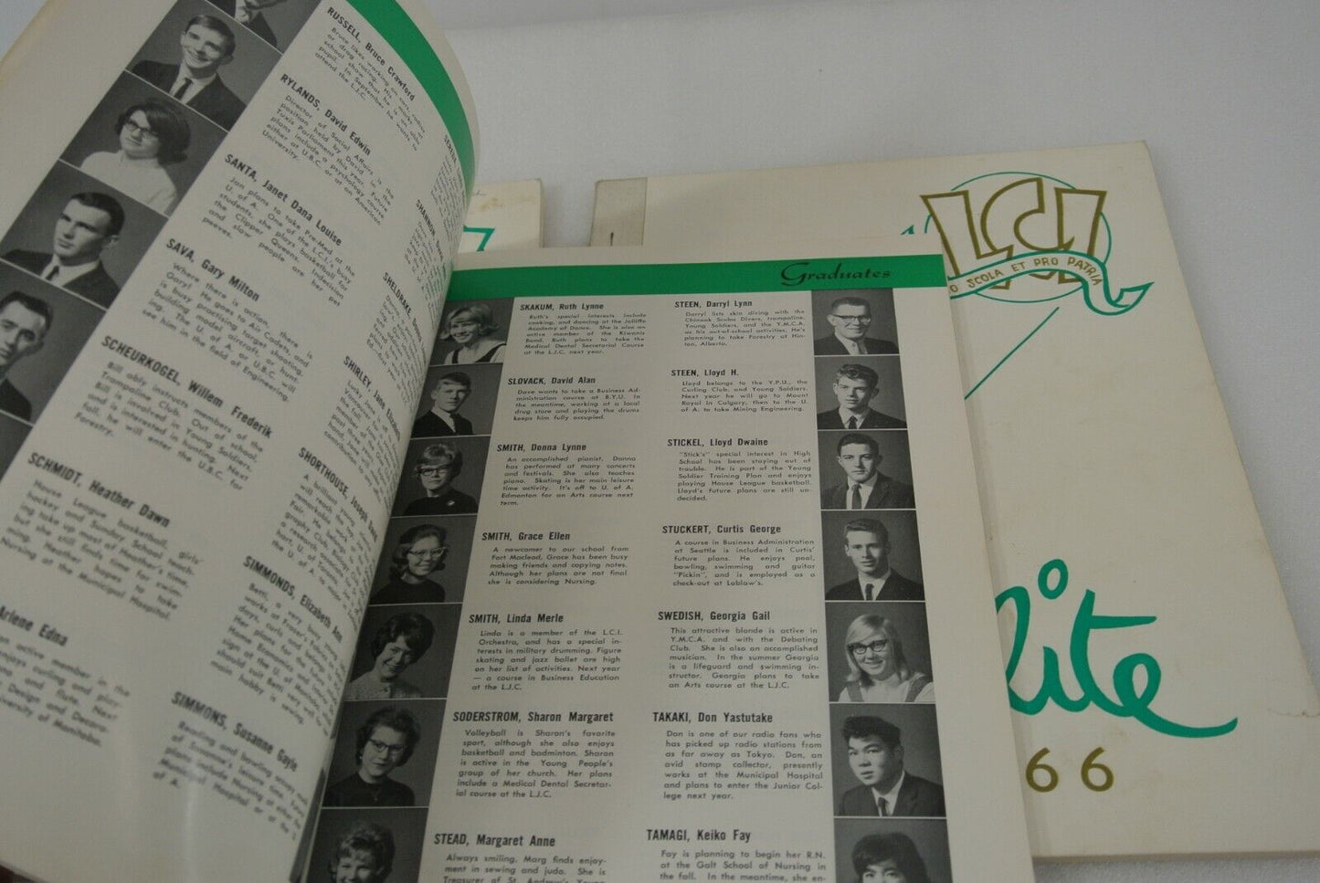Lethbridge Collegial Institute Spotlite Yearbooks 1963 6 65 66 Alberta Canada