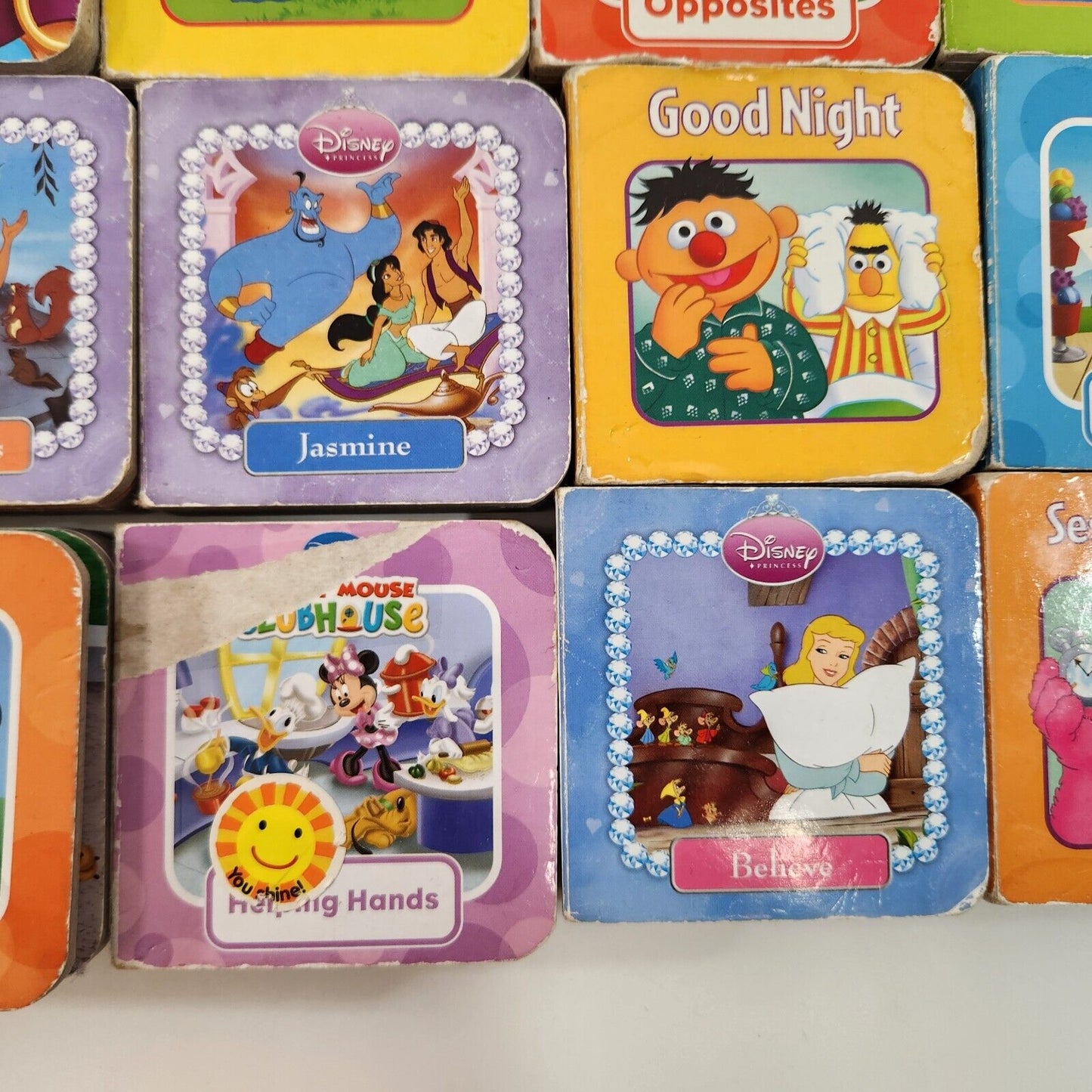 Disney Sesame Street Pilbook Mini Board Books Lot of 36 Kids Stories