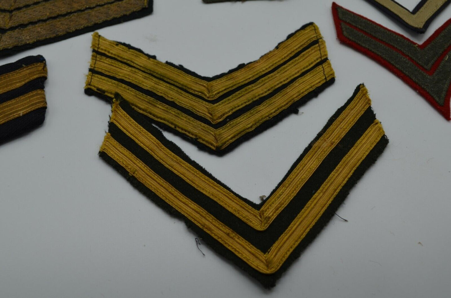 Canadian Military Army RCAF Patch Lot Ardvaad Chevron Crown Wreath WW2 Vtg