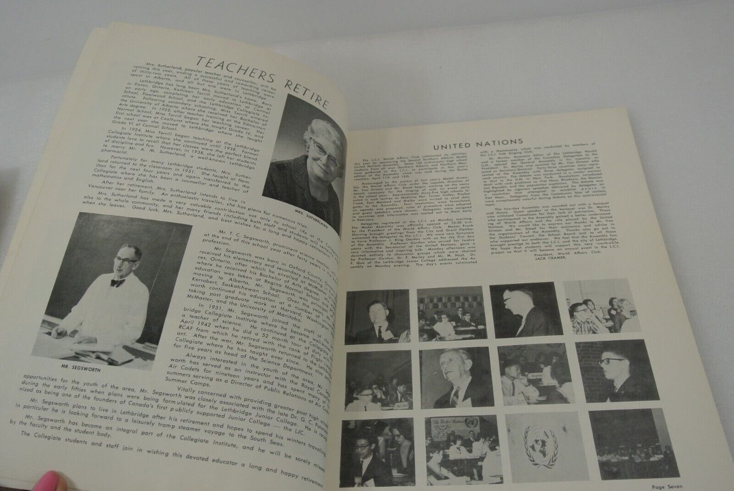 Lethbridge Collegial Institute Spotlite Yearbooks 1963 6 65 66 Alberta Canada