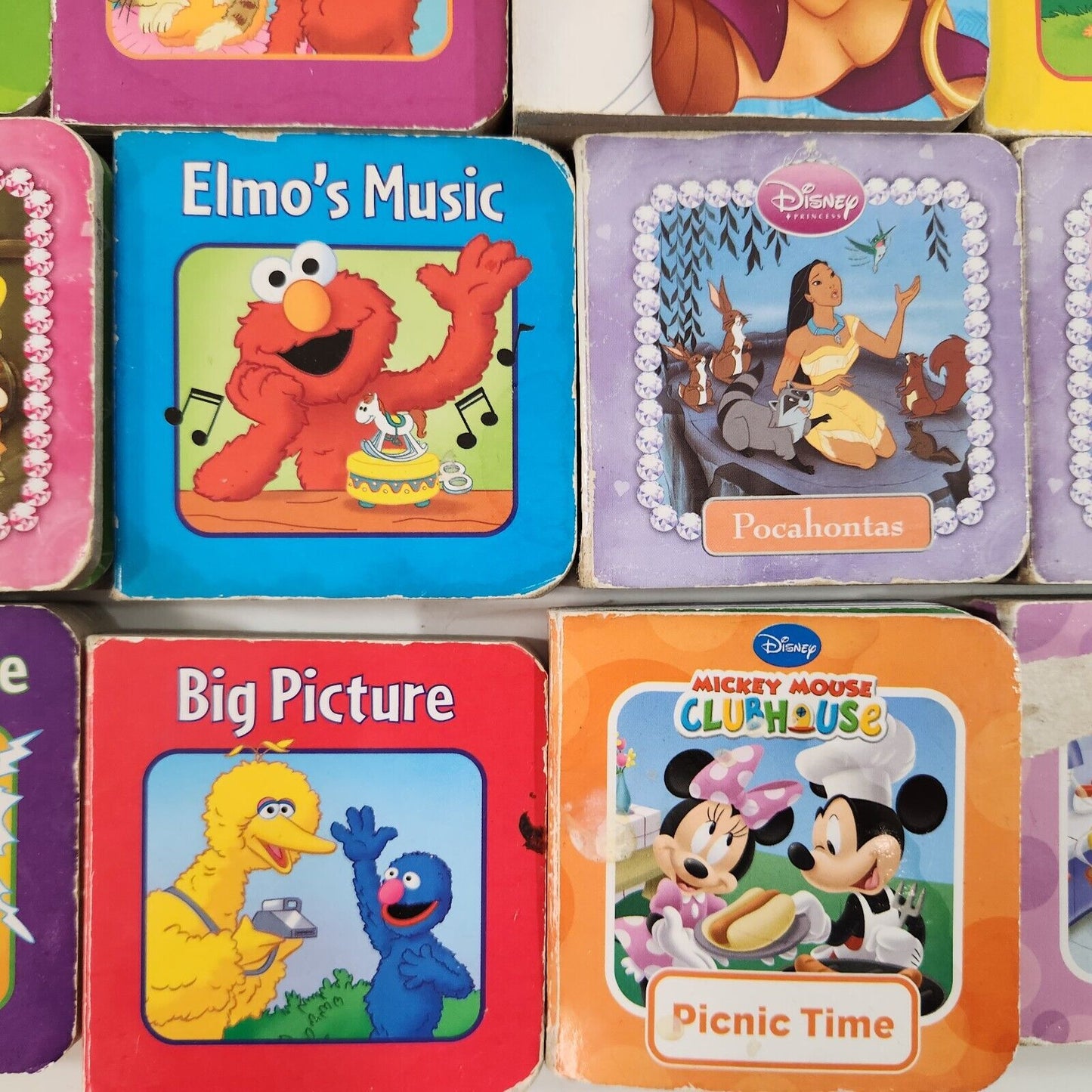 Disney Sesame Street Pilbook Mini Board Books Lot of 36 Kids Stories