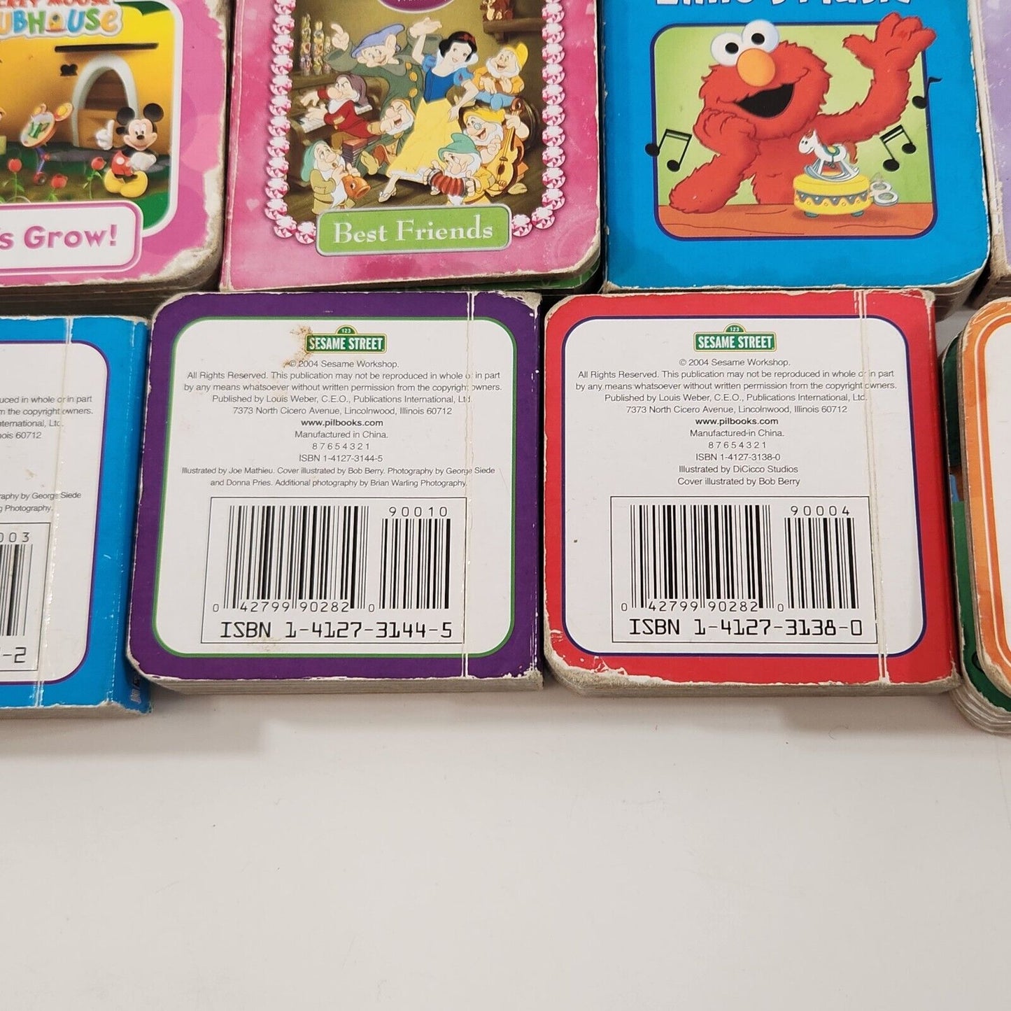 Disney Sesame Street Pilbook Mini Board Books Lot of 36 Kids Stories