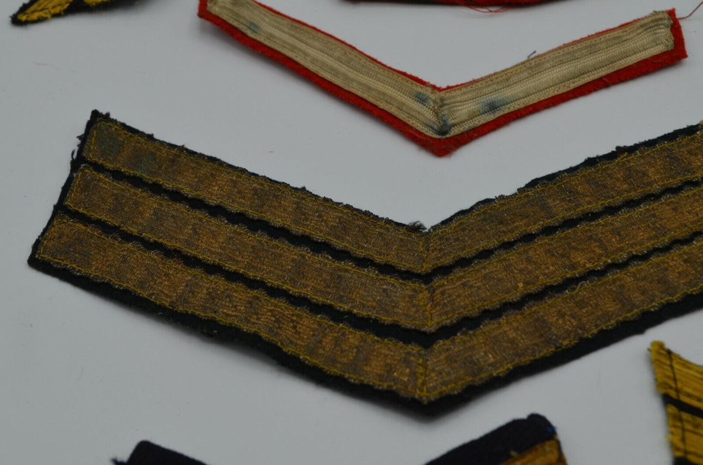 Canadian Military Army RCAF Patch Lot Ardvaad Chevron Crown Wreath WW2 Vtg