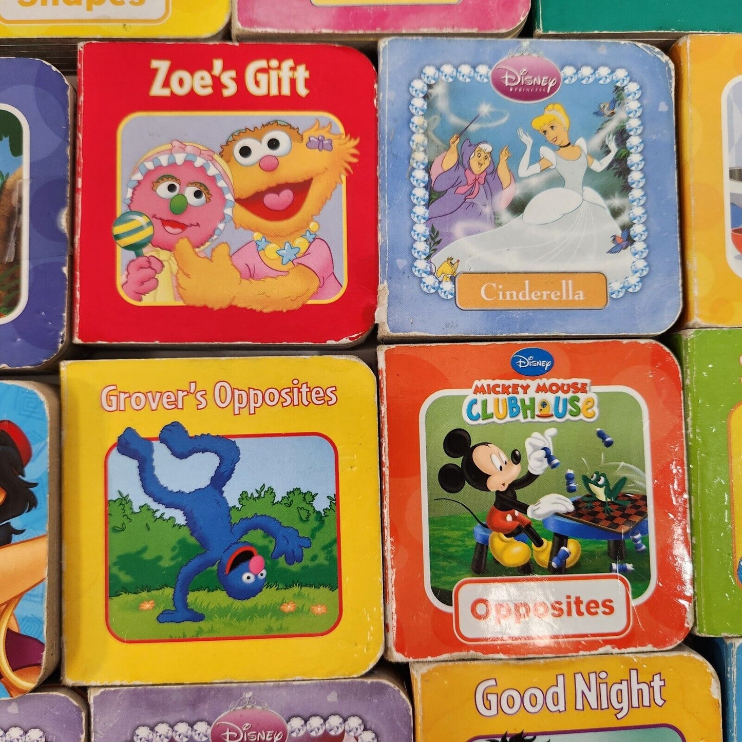 Disney Sesame Street Pilbook Mini Board Books Lot of 36 Kids Stories